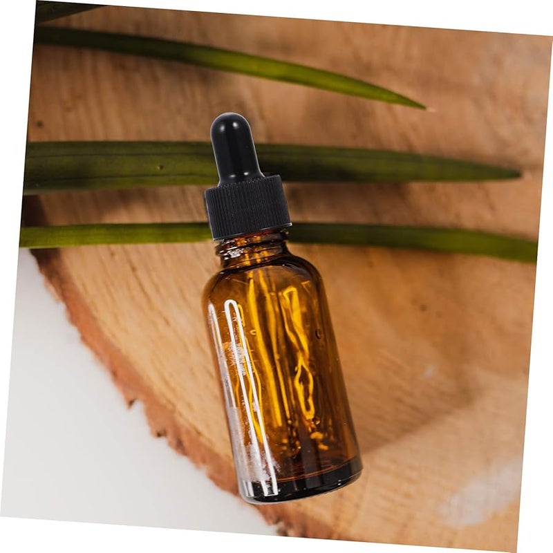 10Pcs 30ml Amber Glass Dropper Bottles with Tight Seal for Essential Oils DIY Aromatherapy - Image 3